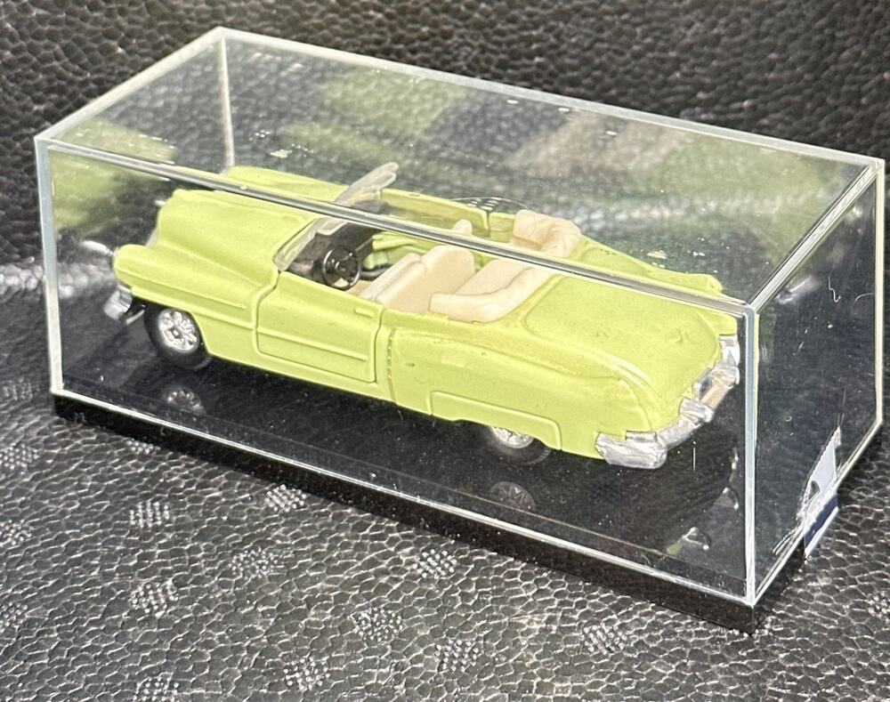 A8 Vintage Diecast Convertible Car Lime Green 1950s Style w/ Case Thailand Made